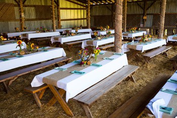Bayerische Hochzeit Scheune