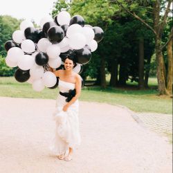 Brautkleid Schwarz Weiß