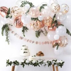 Luftballons Rosegold