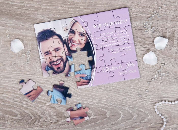 Puzzle Einladung
