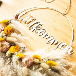 Willkommensschild Lasercutter