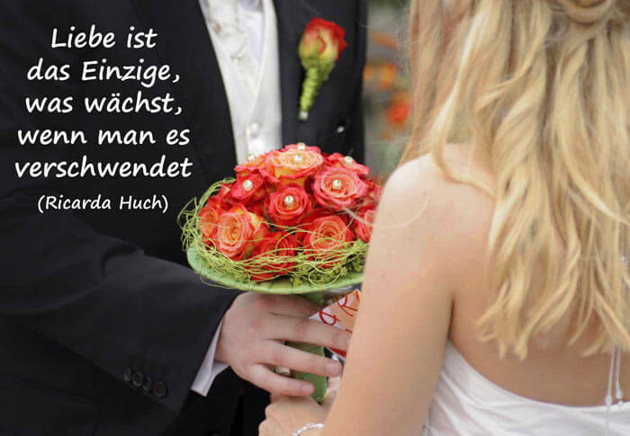 Schöne Hochzeitssprüche Texte & Weisheiten zur & über die Hochzeit