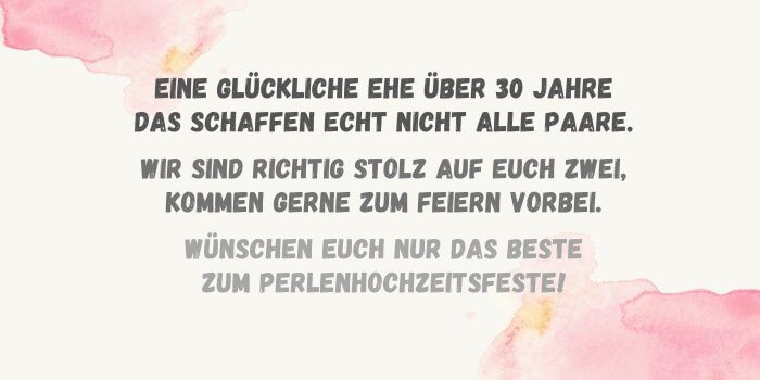 Perlenhochzeit Geschenke Schöne Ideen zum 30. Hochzeitstag
