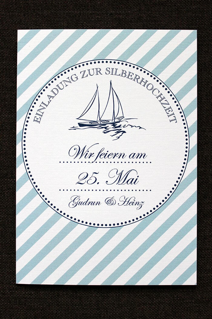 Einladungskarten Silberhochzeit Die Besten Ideen Fur Text Fotos Und Design