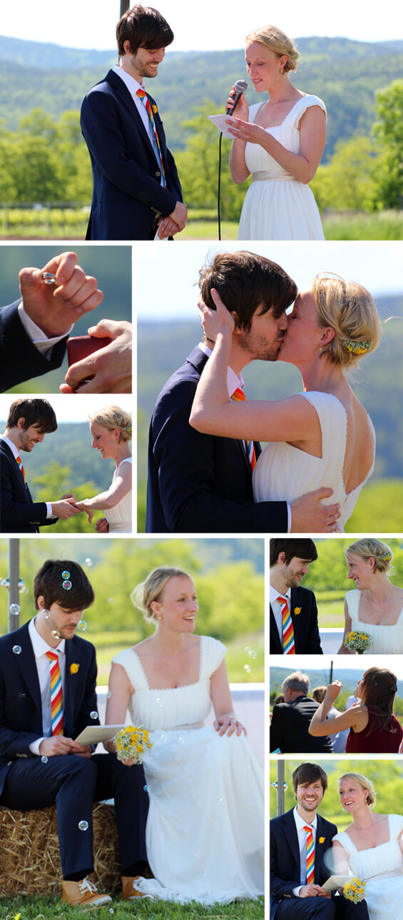 Fotostory Landhochzeit Trauung