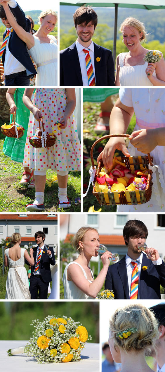 Fotostory Landhochzeit Blumenkinder