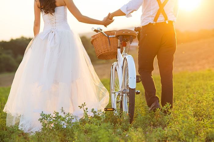 Heiraten im Freien Vintage