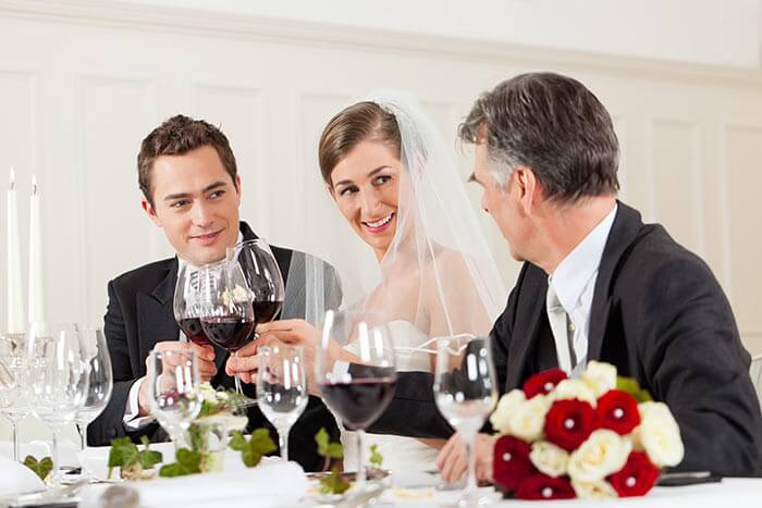 Hochzeit Brautpaar Getränke