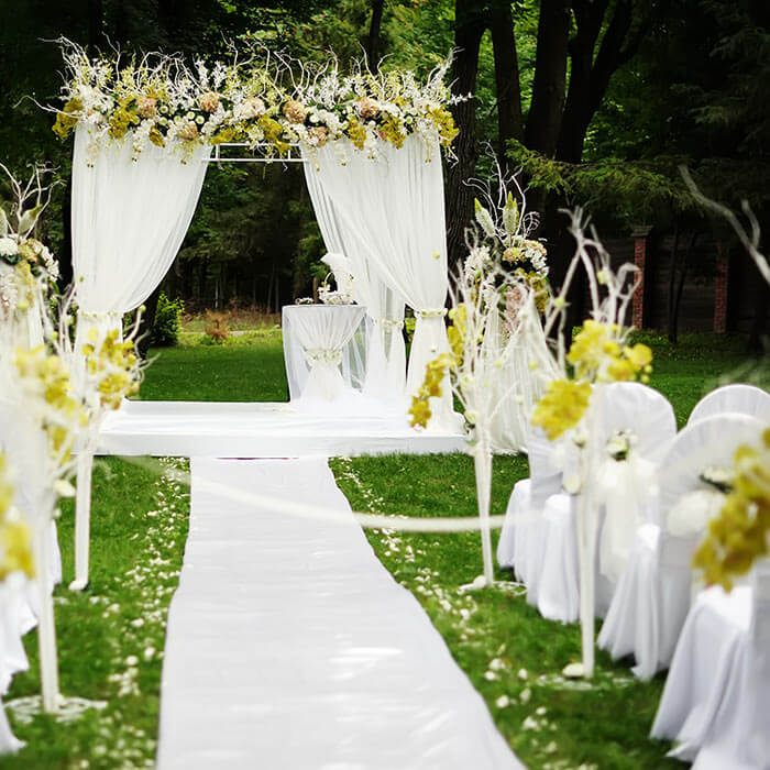 Hochzeit im Grünen