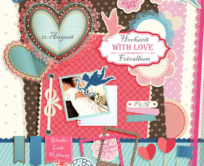 Hochzeitsalbum Scrapbooking