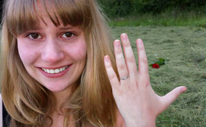 Picknick Heiratsantrag Ring