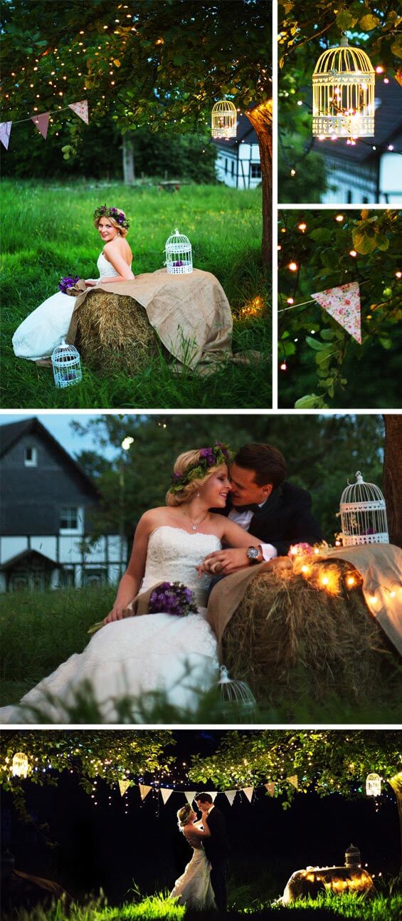 Rustikale Hochzeit Lampions