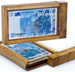 Magische Swarovski Geldgeschenkbox