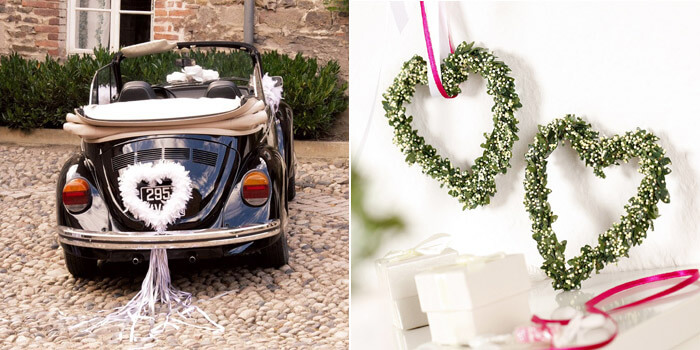 Autoschmuck für eine Hochzeit einfach selber machen #autoschmuck #hoc