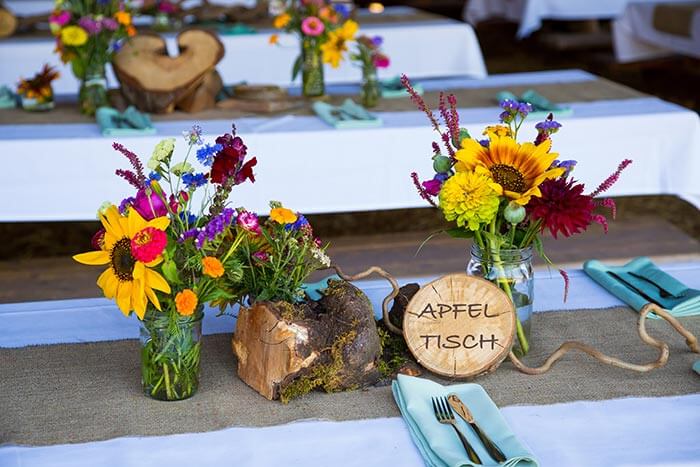 Tischnamen Hochzeit