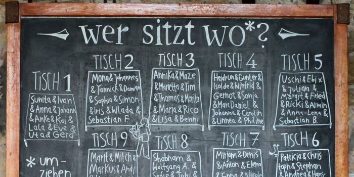 Sitzordnung/Tischordnung zur Hochzeit 17 kreative Ideen & Infos