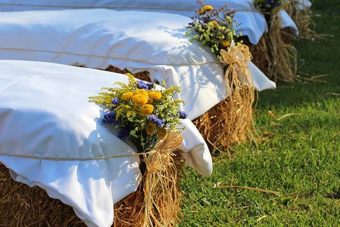 Wiesenhochzeit Deko