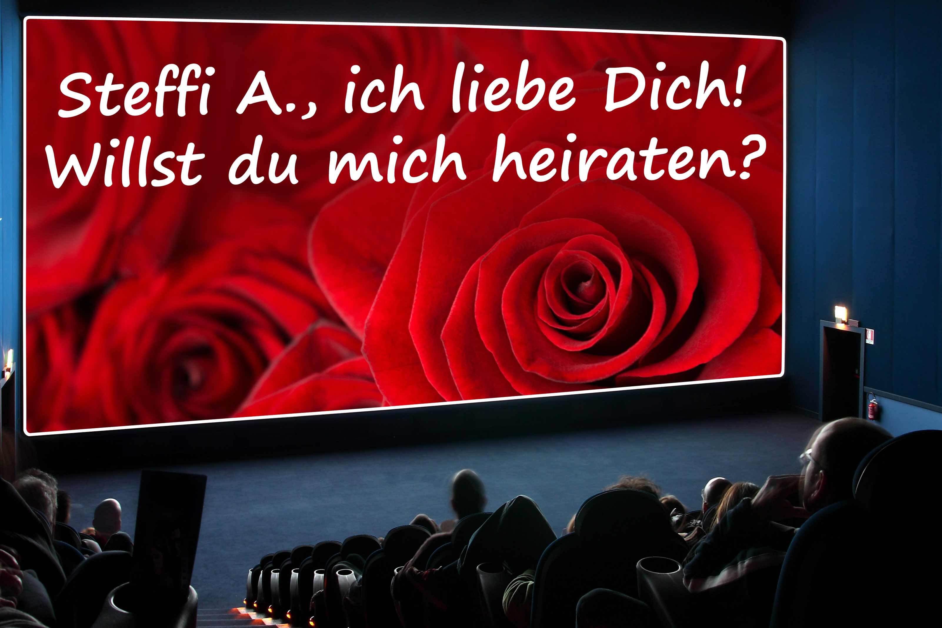 Heiratsantrag im Kino