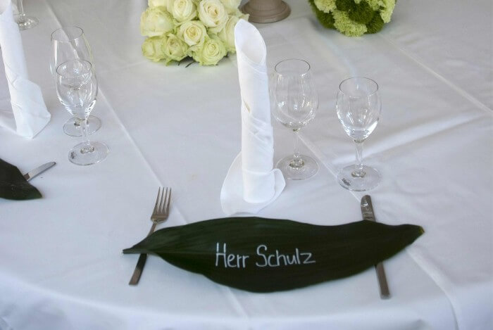 Hochzeit Namensschilder