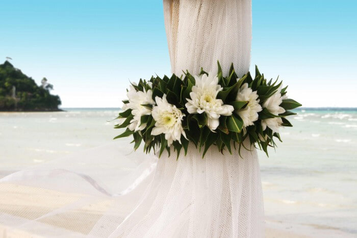 Hochzeit Strand Blumen