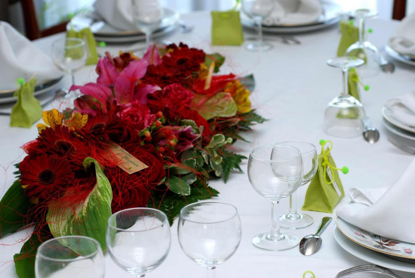 Hochzeit Tischdeko Blumen
