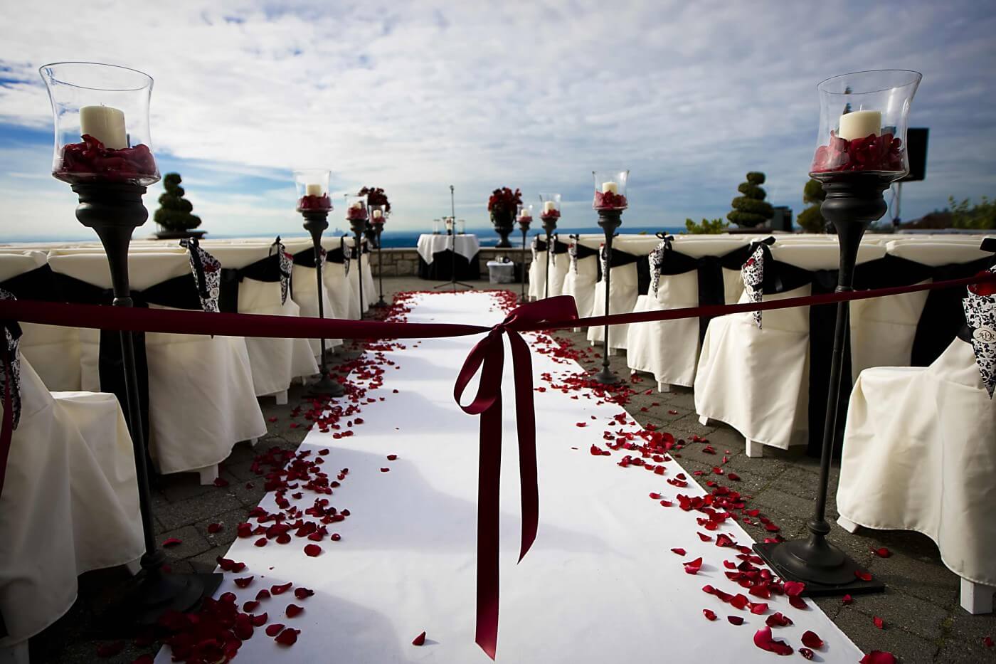 Hochzeit im Freien Deko