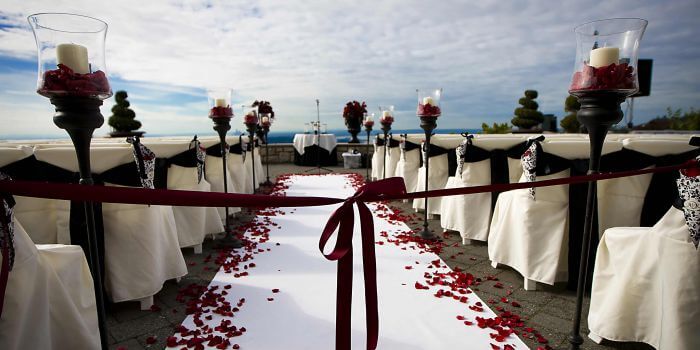 Hochzeit im Freien Deko