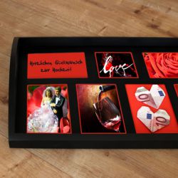 Hochzeitsgeschenk Fototablett