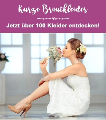 Hochzeitskleid in kurz