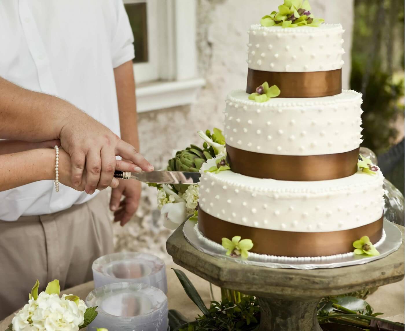 Hochzeitstorte Orchidee