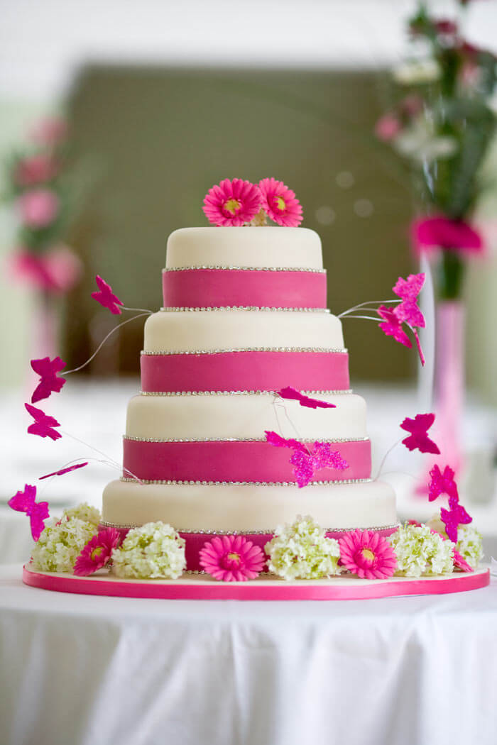 Hochzeitstorte pink