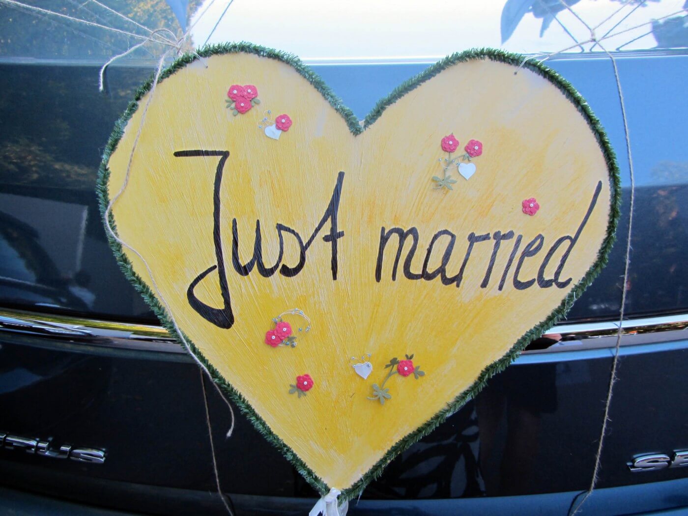 Just married Schild