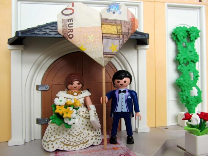 Playmobil FigurenFrauBraut mit Zopf zur Hochzeit 