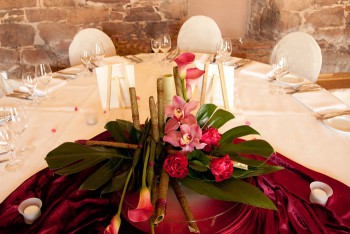 Tischdeko Hochzeit Blumen