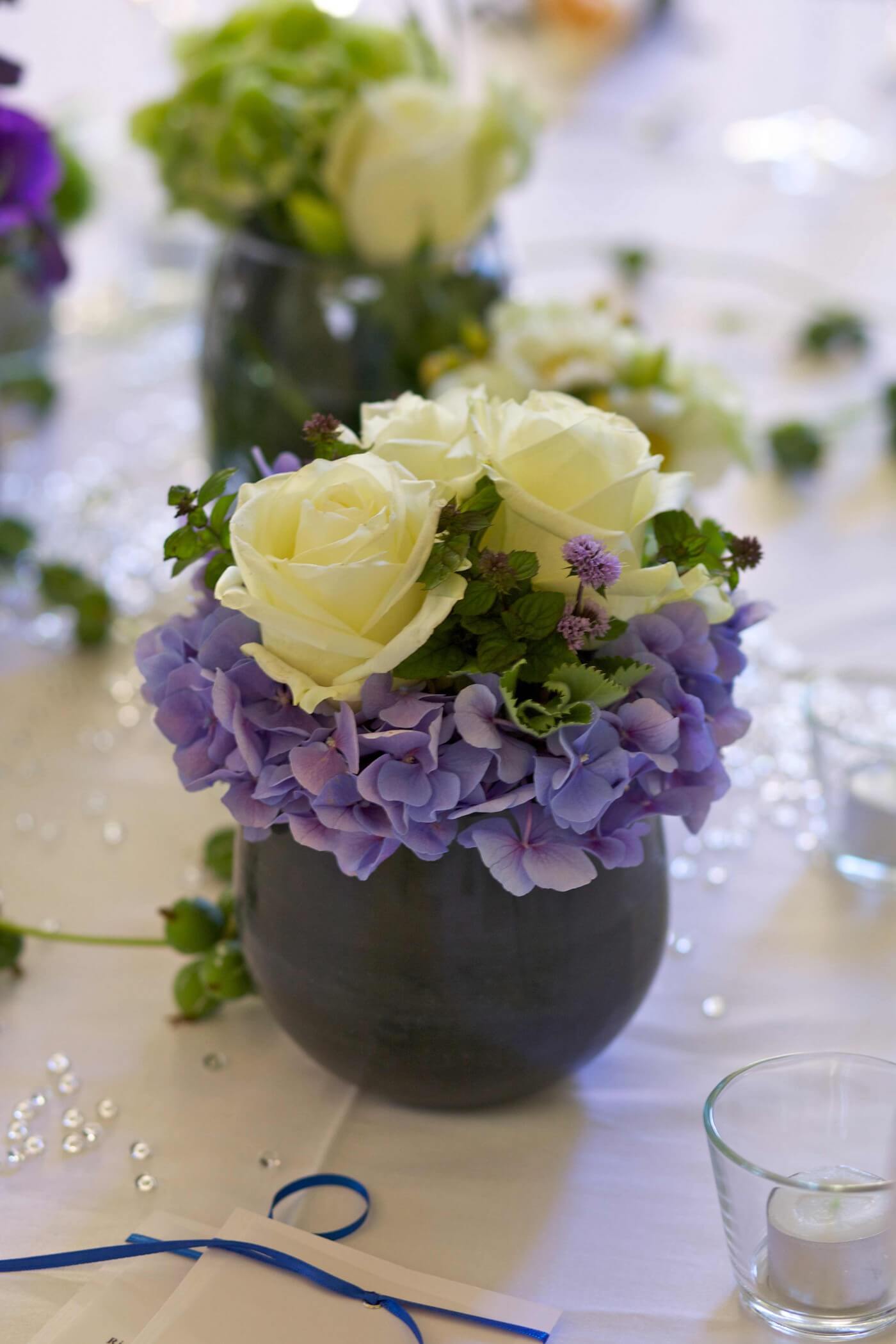 Tischdeko Hochzeit Rosen