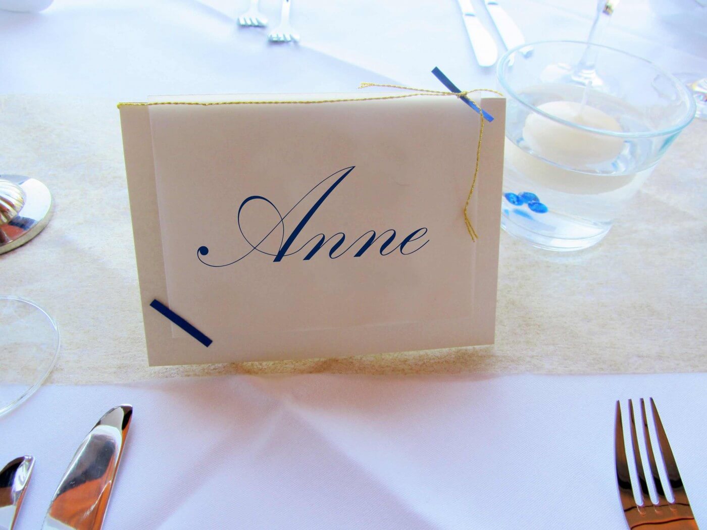 Tischkarte Hochzeit