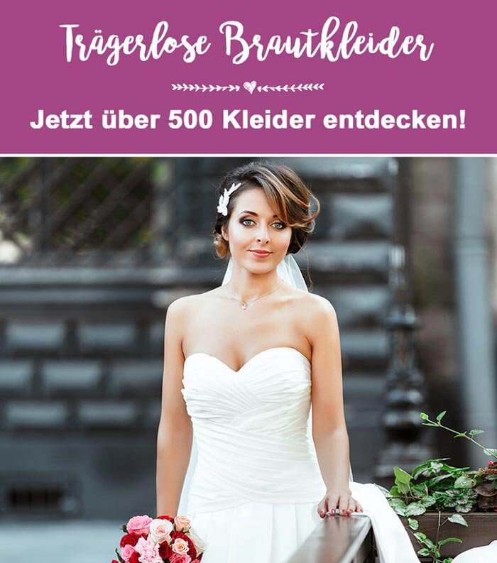 Trägerlose Brautkleider