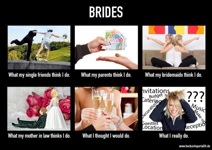 What people think I do Bride