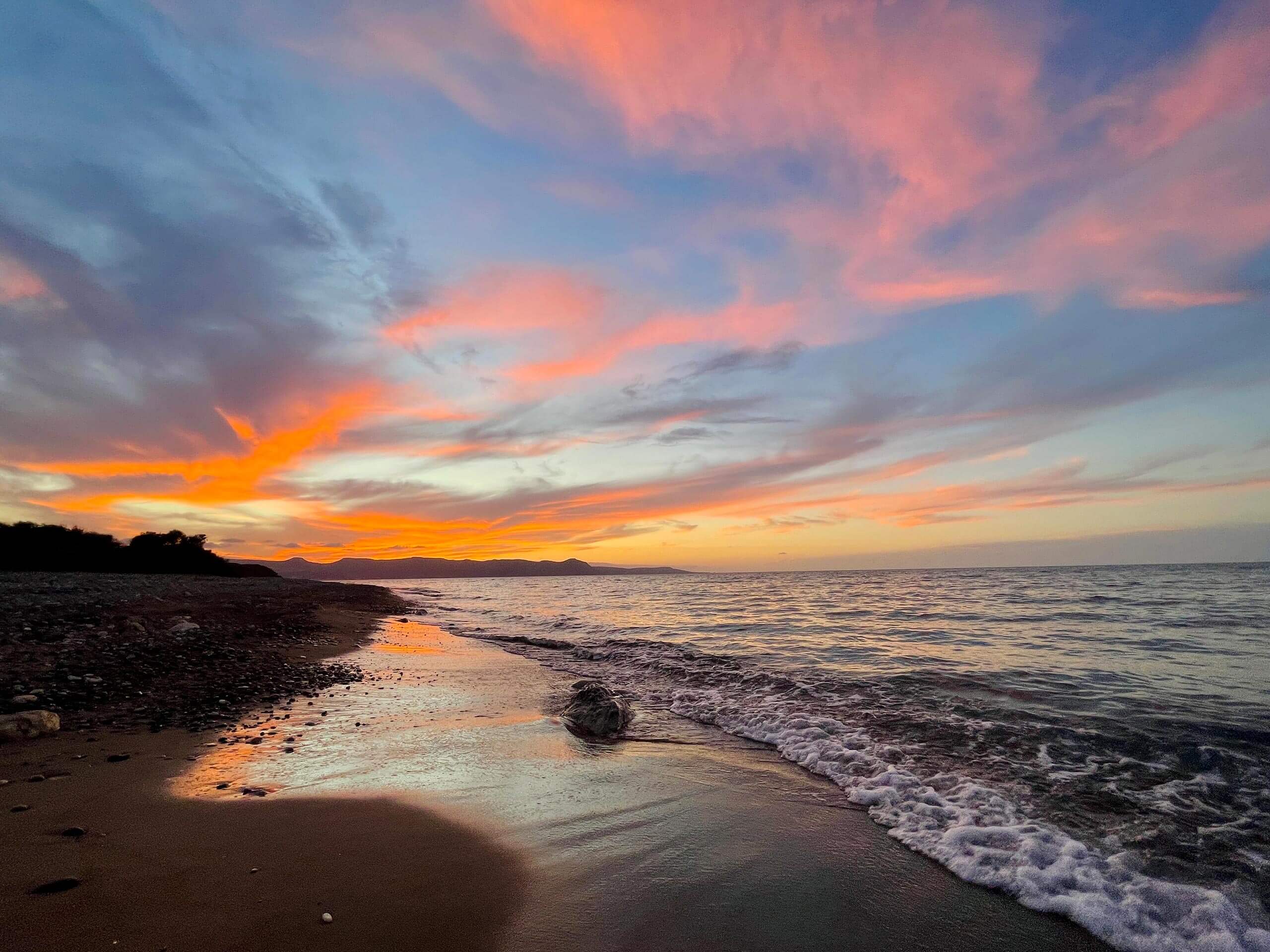 Zypern Strandurlaub Sonnenuntergang