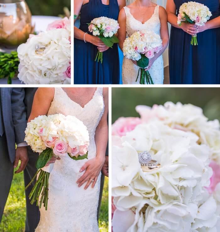 Hochzeit blau weiß