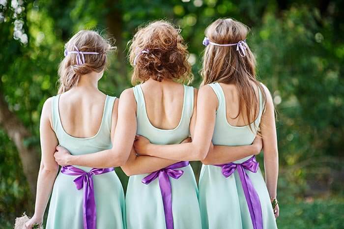 Bridesmaids hair accessories