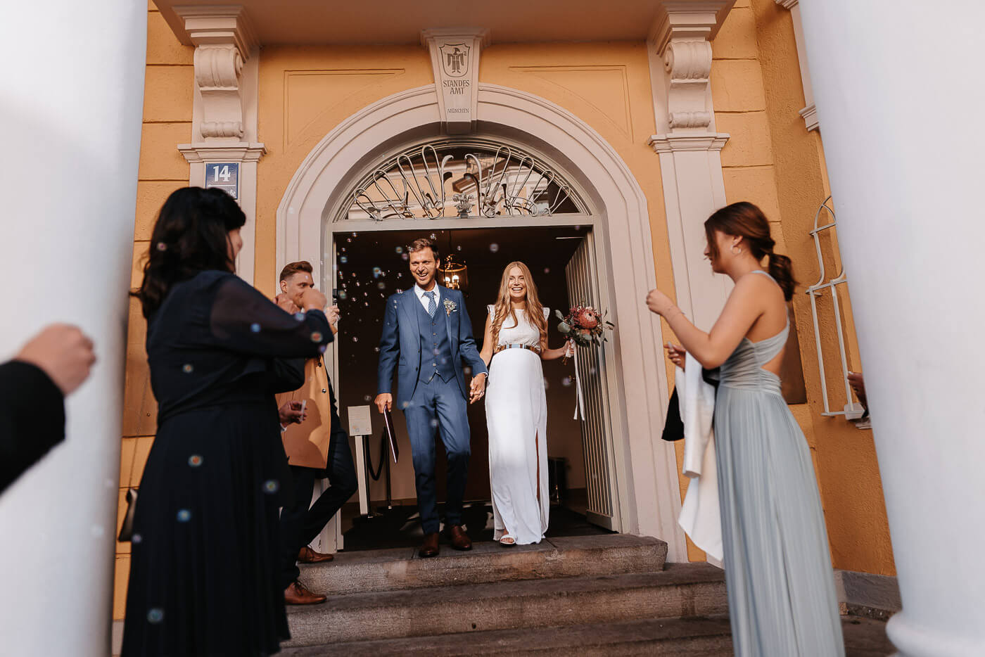 Hochzeit Spalier stehen