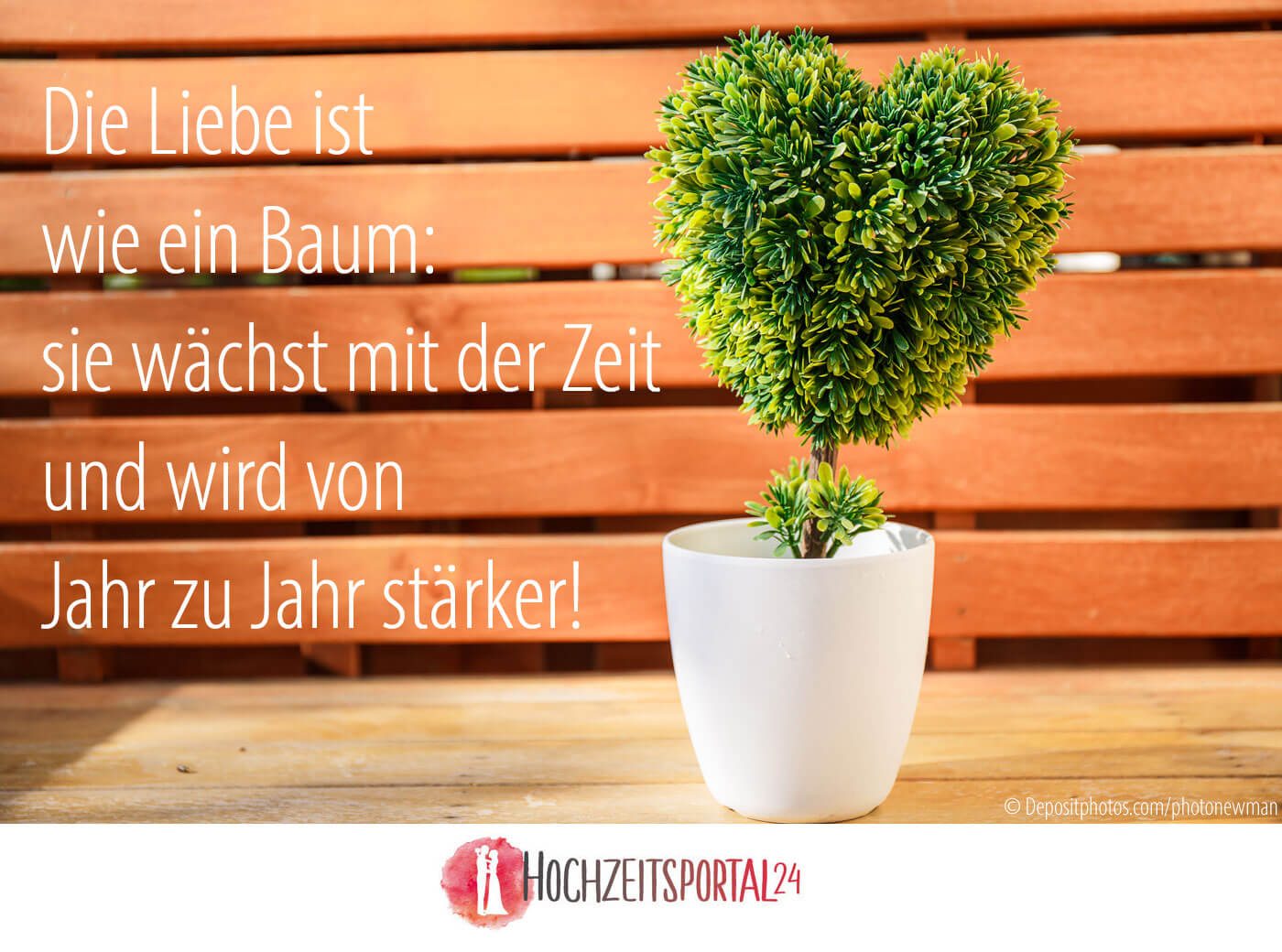 Baum pflanzen Hochzeit Spruch