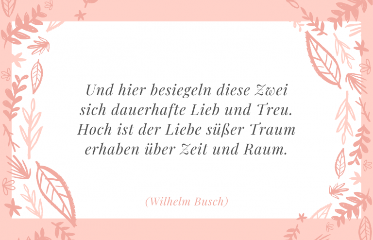 Hochzeitsglückwünsche Sprüche & Zitate für Hochzeitskarte und Gästebuch