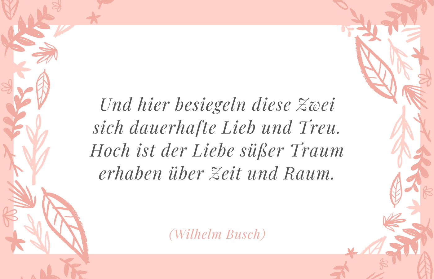 Gedicht Hochzeit