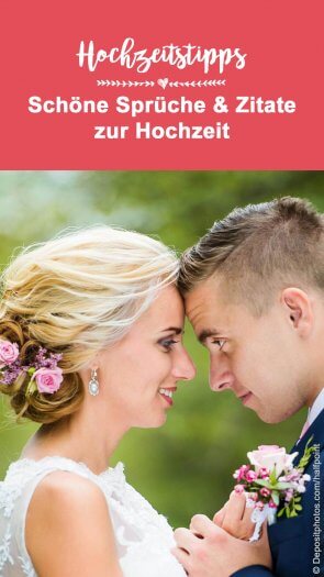 Zitate zur Hochzeit Schöne Sprüche für Glückwunschkarte & Co.