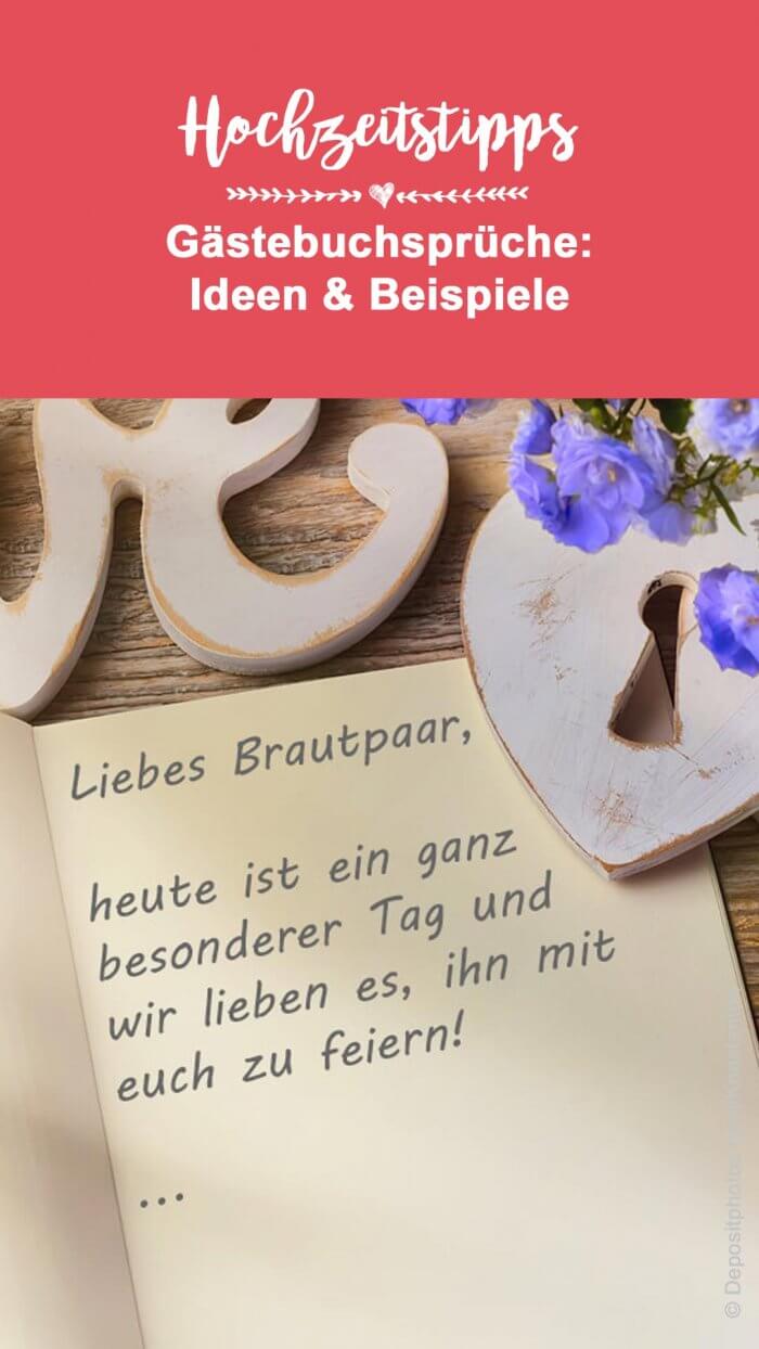 Hochzeitssprüche für das Gästebuch Beispiele, Ideen & Tipps