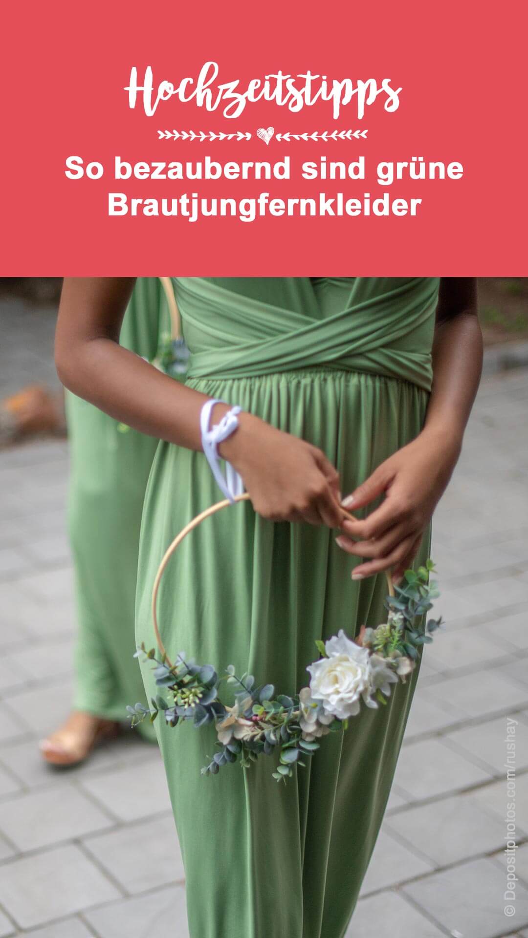 Brautjungfernkleid grün