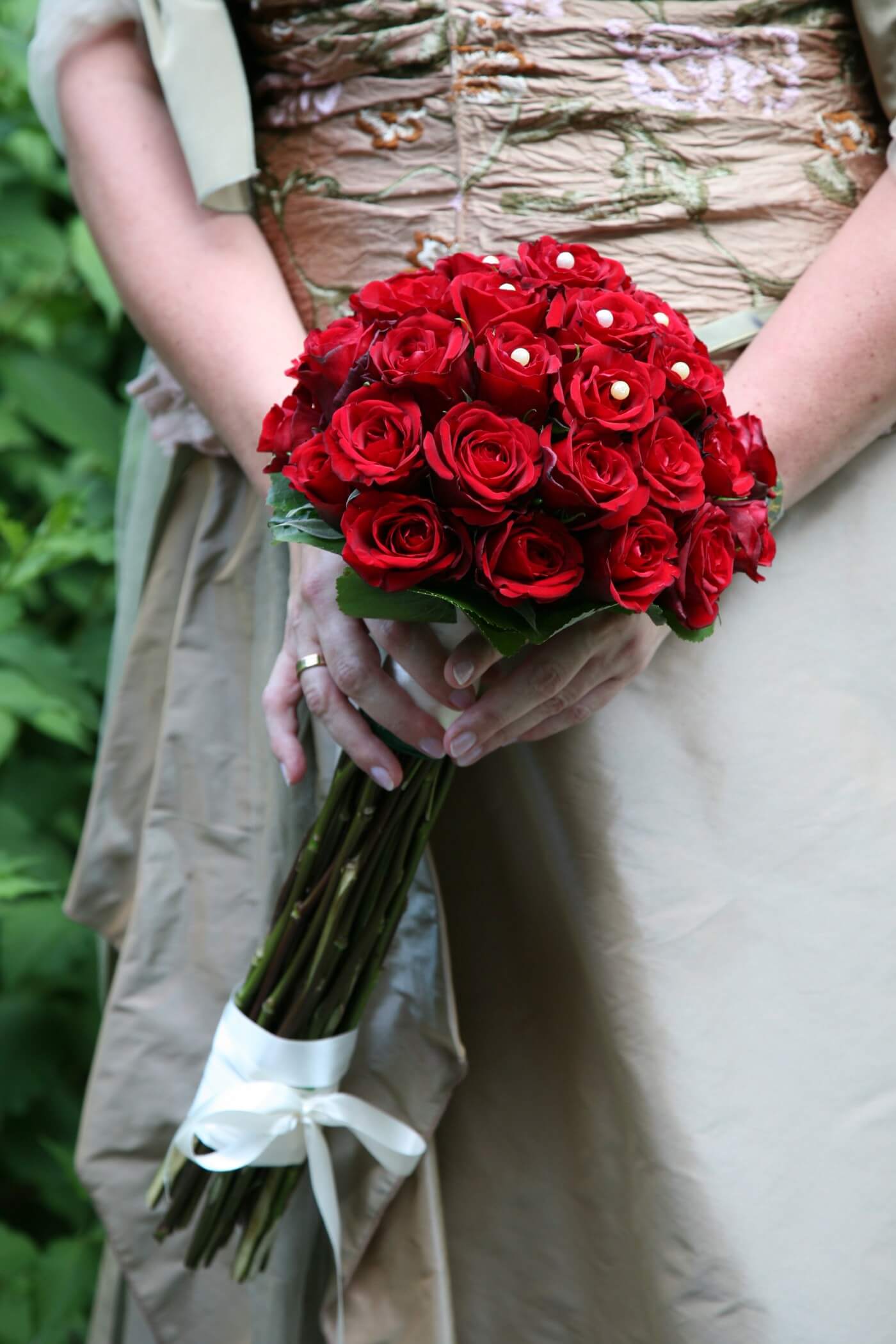 Brautstrauß Zepter Rosen