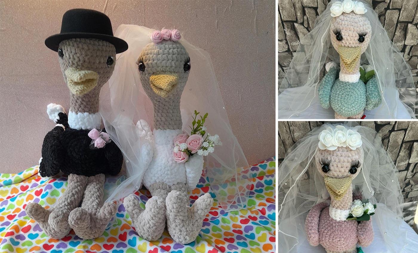 Brautstrauß Stofftier